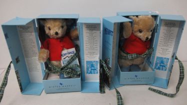 Two Merrythought Mister Whoppi bears in original boxes