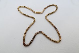 An approx 9ct (tested) yellow gold chain - 48cm - weight approx 14.3 grams