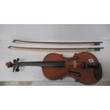 A good quality early 20th century violin with a label for Hawkes & Son 'Maggini' Denmark St,