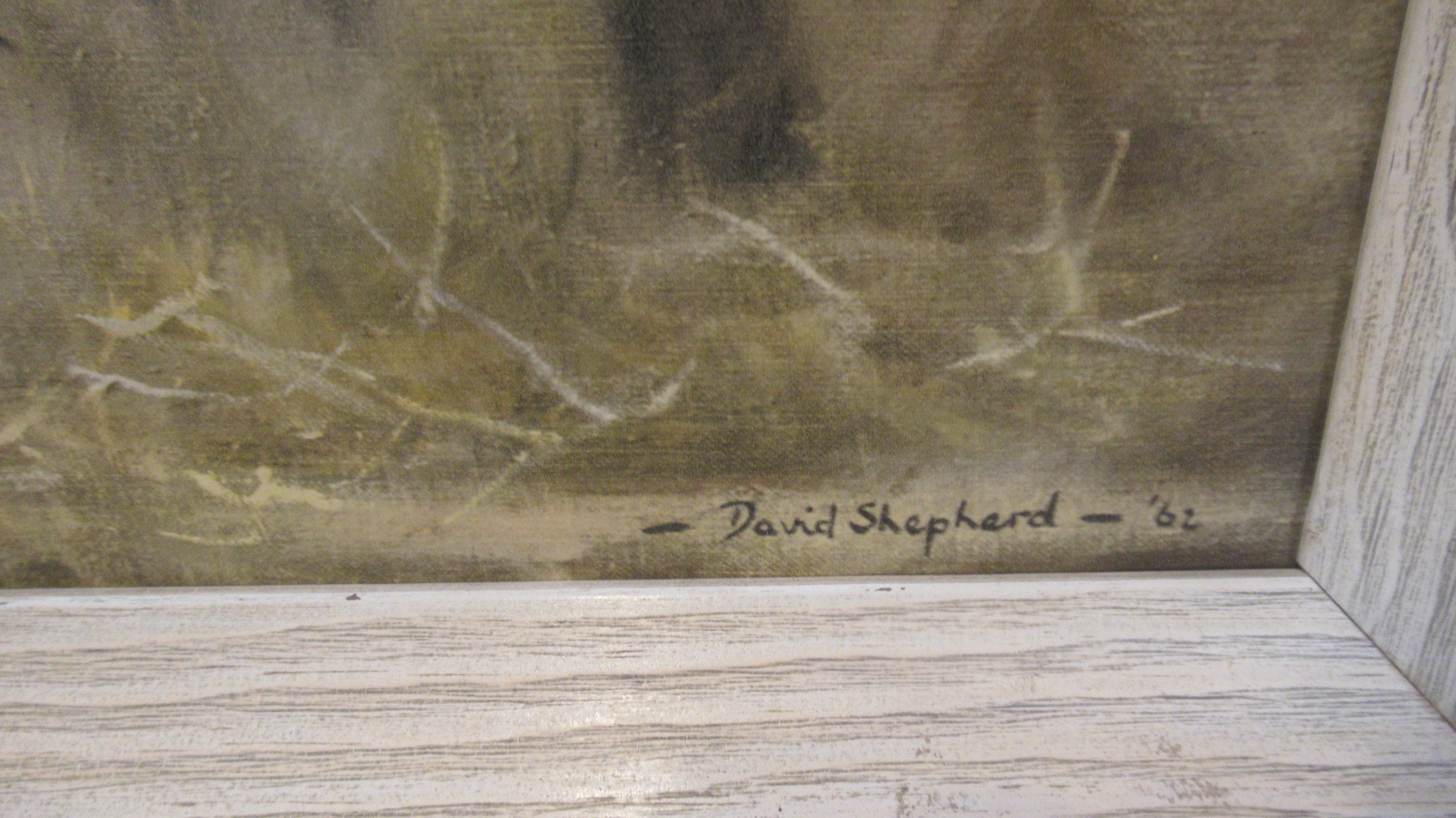 A David Shepherd framed print of elephants - 100cm x 50cm - Image 2 of 2