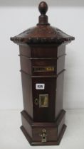 A country house style post box - Height 56cm - in good condition