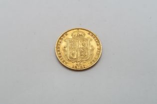 An 1887 gold half sovereign