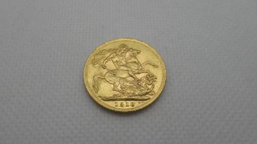 A 1913 gold sovereign