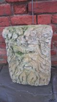 A cast stone fountain mask of Neptune - Width 41cm x Height 57cm