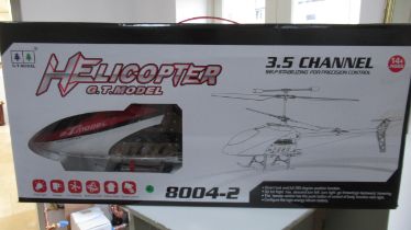 A boxed model helicopter GT model 8004-2