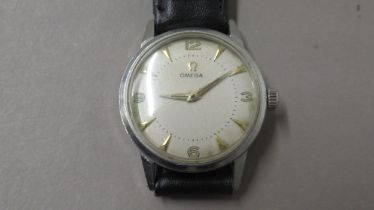 OMEGA. 1950's manual wind. 30mm. Requires attention.