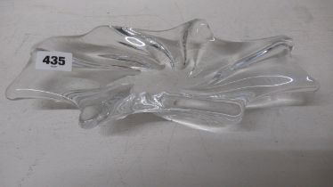 A Baccarat glass dish - 27cm x 13cm