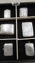 Six vesta cases, approx 5.6 troy oz