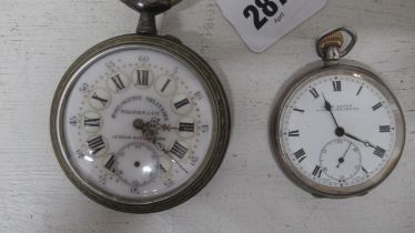 A French Military pocket watch for restoration and a silver pocket watch - not working