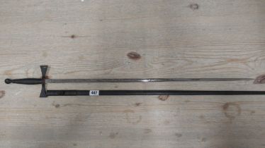 A Masonic ceremonial sword, etched blade - 70cm - by Wilkinson Sword Ltd - overall length 87cm