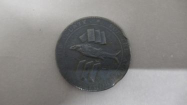 An 1811 Cornish penny coin