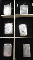 Six vesta cases, approx 4 troy oz