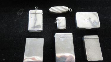 Six vesta cases, approx 10 troy oz