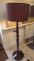 A Habitat floor lamp and shade in working order - Height 155cm