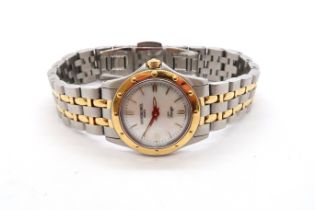 A ladies Raymond Weil Tango bi-colour bracelet watch with mother of pearl dial, case 23mm