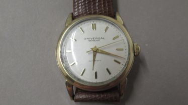 A gents Universal Geneve gold filled automatic wristwatch - case 35mm