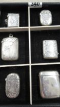 Six vesta cases, approx 5 troy oz