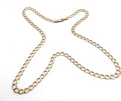 A 9ct (hallmarked) yellow gold chain - 56cm - 11.5 grams