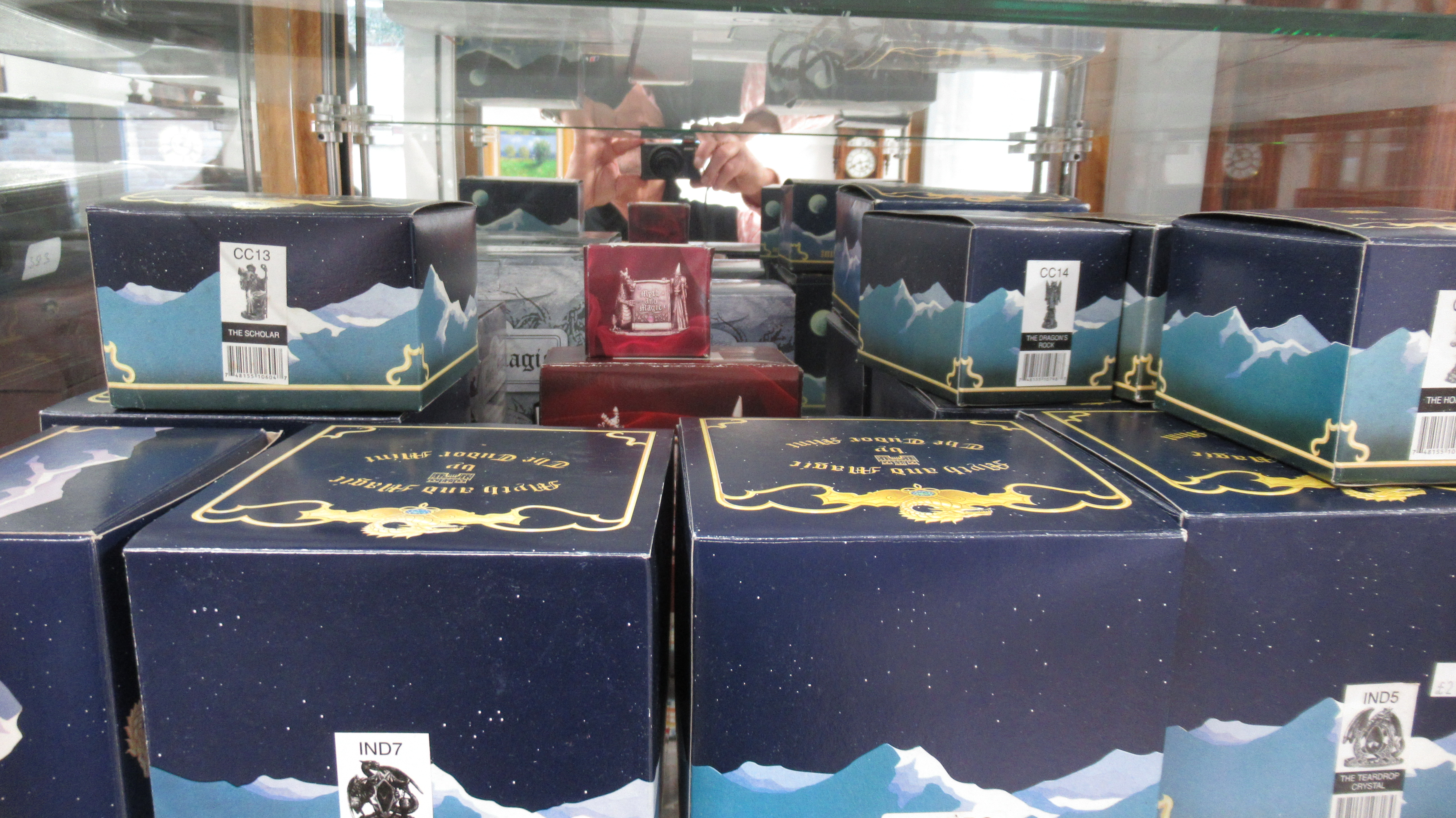 17 boxed Tudor Mint myth and magic figures