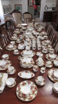 An extensive collection of Royal Albert Old Country Roses tableware including tureens - please see