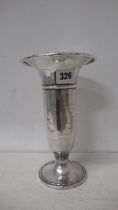 A silver tulip vase / trophy, A & J Zimmerman Birmingham 1918, engraved and dated 1919, 20cm tall,