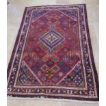 A hand knotted woollen Josha Gaan rug - 2.20m x 1.35m