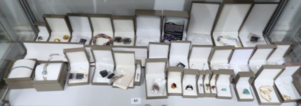A quantity of modern dress jewellery, QVC etc., near new