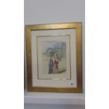A Salvador Dali signed print - The Avaricious Purgatory #20 - 24cm x 18cm - in a gilt frame