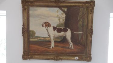 An oil on canvas of an English painter signed Sam O'Connor - 74cm x 64cm