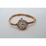 A 9ct gold ladies wristwatch, approx 23.0 grams