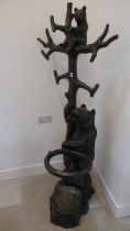 A good quality bronze Black Forest Bear hallstand - Height 75cm - in good condition