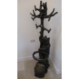 A good quality bronze Black Forest Bear hallstand - Height 75cm - in good condition