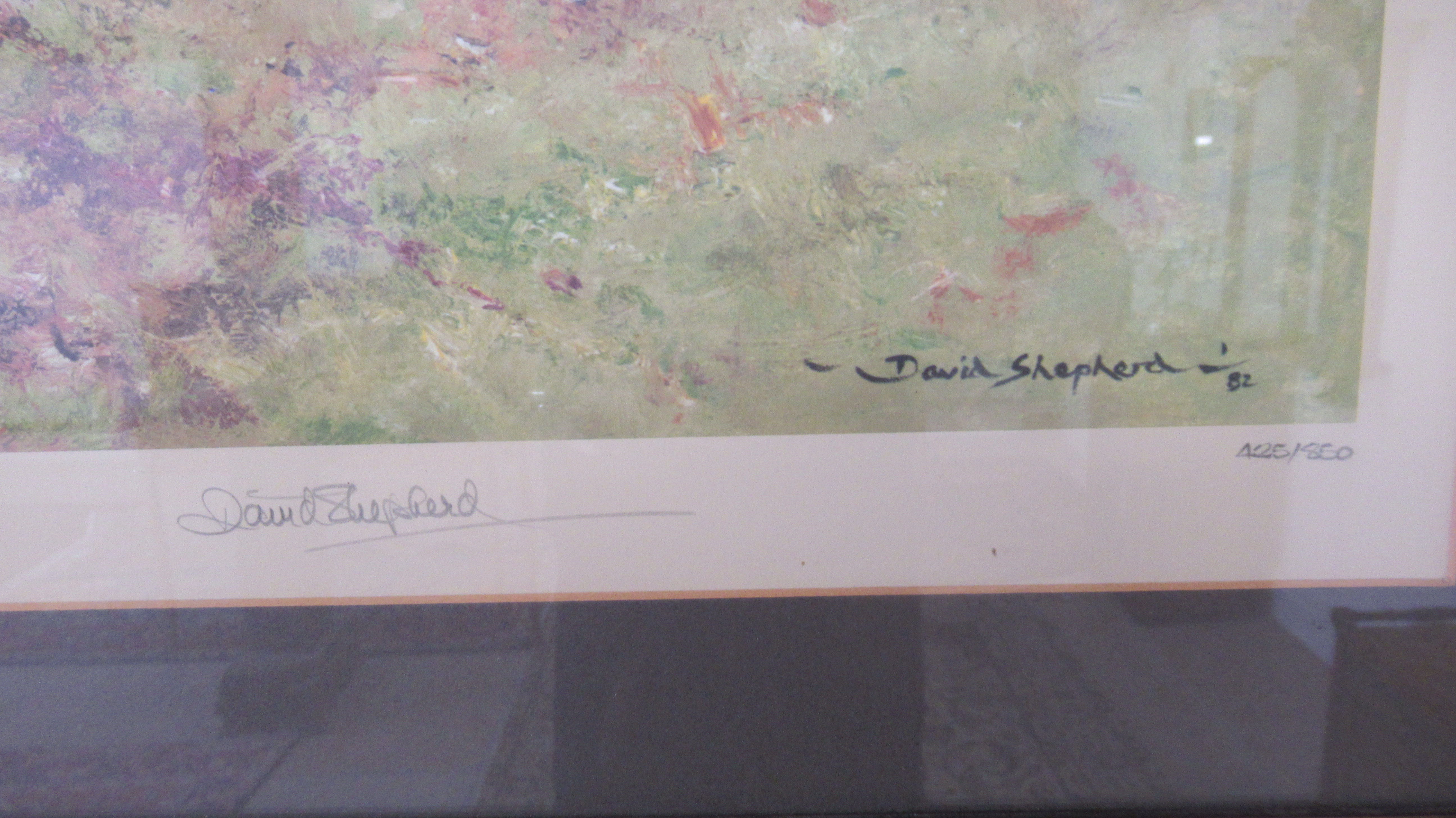 Two David Shepherd signed and numbered prints; 'While the Sun Shines' #801/850 43cm x 28cm, and ' - Bild 2 aus 6