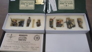 King and Country Lead Figures - assorted lead figures including a mortar, please see images