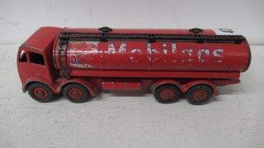 A Dinky Supertoys Foden Tanker Mobilgas - in play worn condition