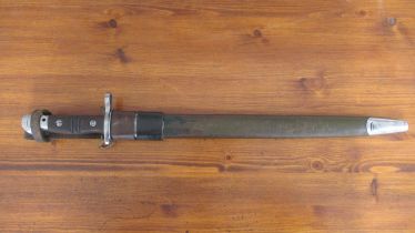 A WW1 US 1913/17 Pattern bayonet, blade stamped Remington 1917 with US or Ordnance proof marks