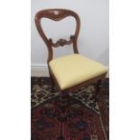 A 19th century balloon back chair