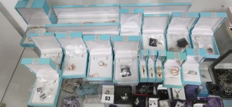 Modern silver jewellery, bracelets, rings, earrings etc, near new
