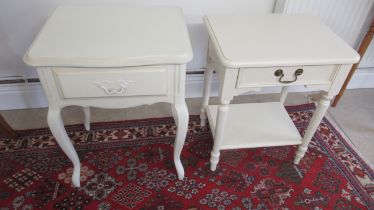 Two Laura Ashley bedside tables