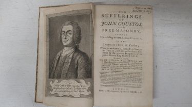 A book - The Sufferings of John Coustos for Free Masonary