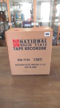 A Matsushita RQ-1135 National Solid State tape recorder, complete in original packing