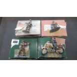 King and Country Lead Figures -assorted lead figures including a motorcycle, please see images