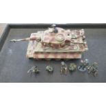 King and Country Lead Figures - assorted lead figures including a Panzer tank, please see images