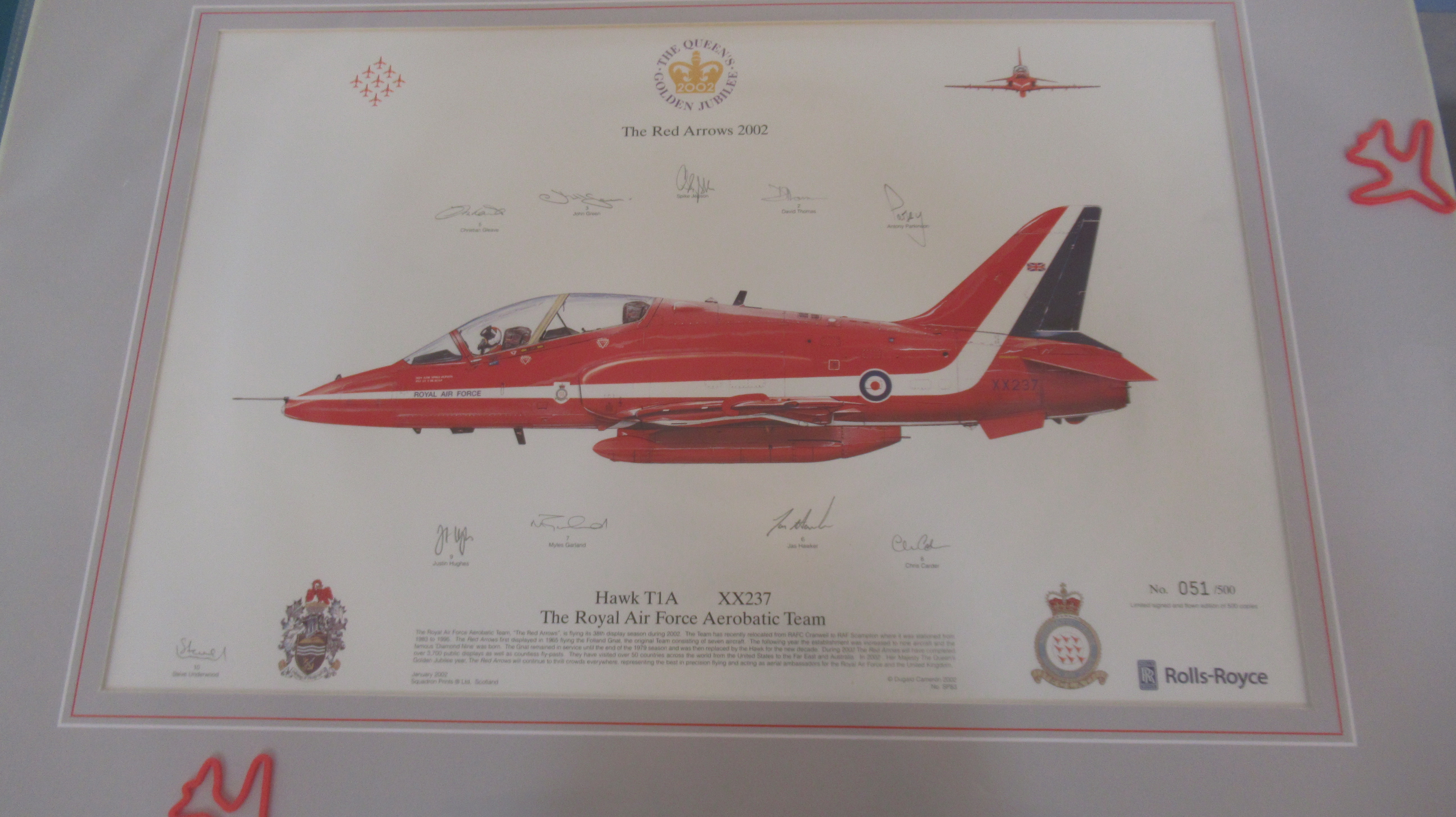 Assorted Red Arrows items including three calendars and 10 signed prints - Image 10 of 11