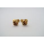 A pair of 14ct yellow gold hallmarked cufflinks, approx 9 grams