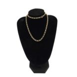 A 9ct yellow gold belcher necklace, 52cm long, approx 17 grams