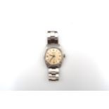 An early Gents steel cased Rolex Oyster precision wristwatch - diameter 35mm not including screw