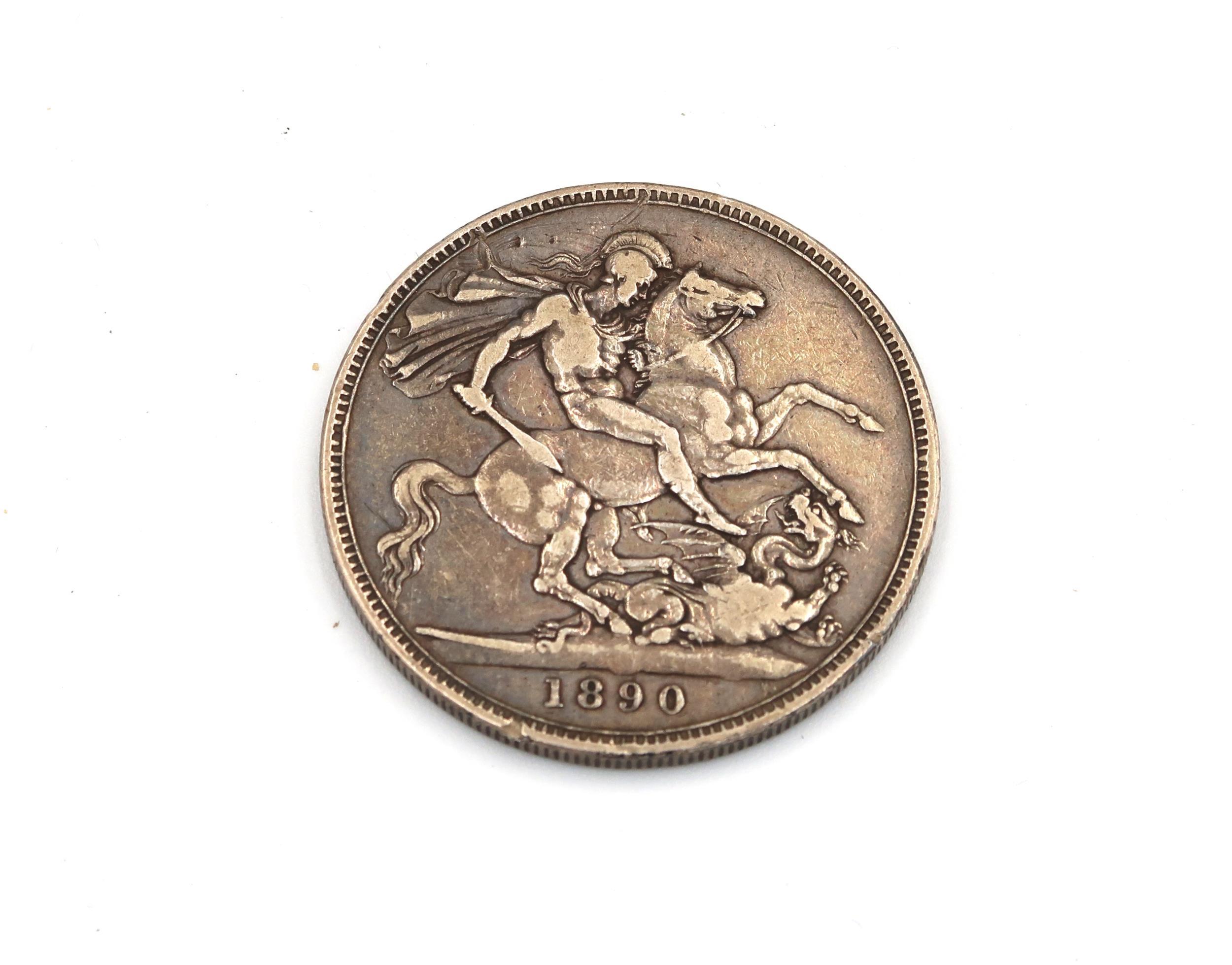 An 1890 Crown and other British coinage - Bild 3 aus 9