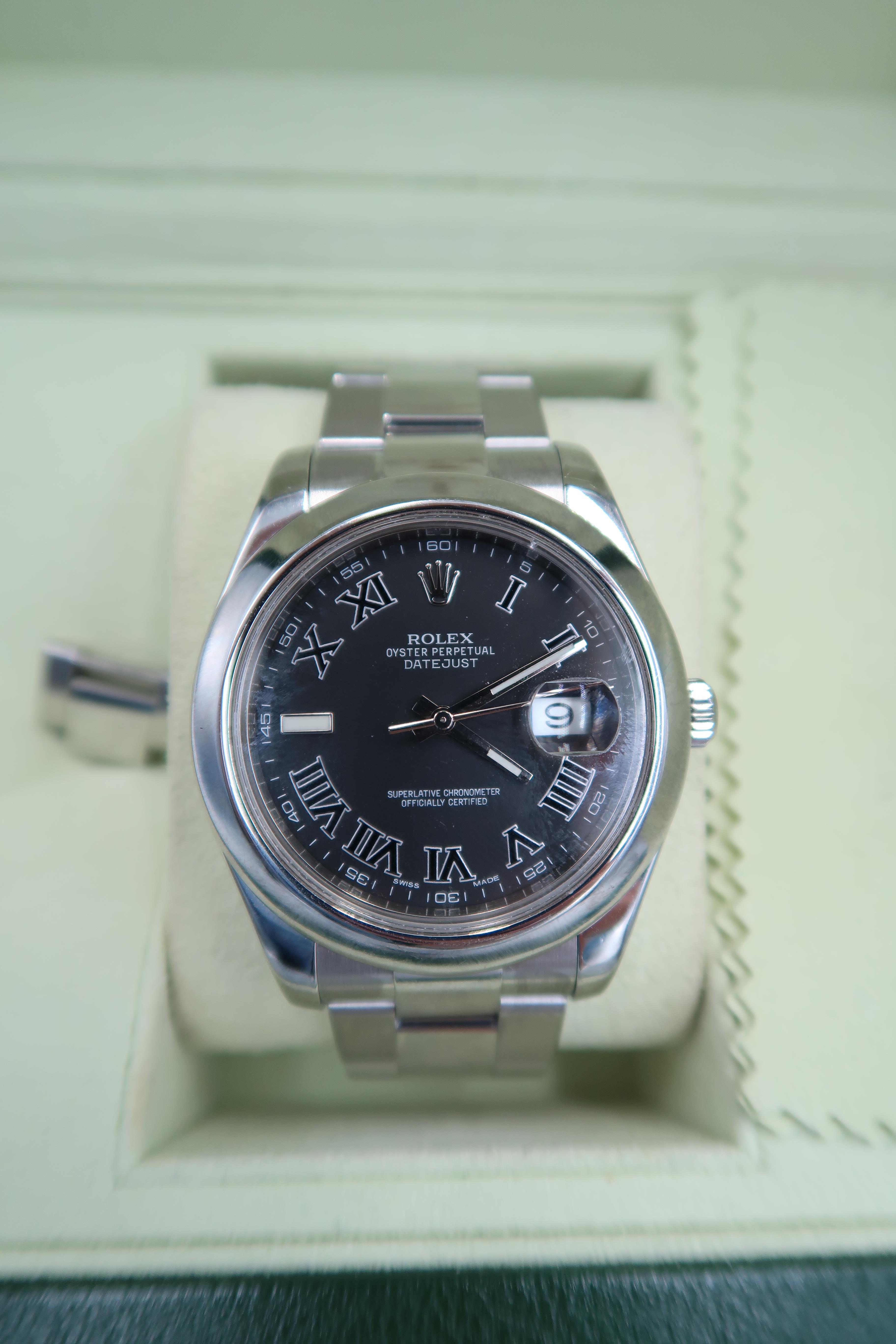A Rolex Oyster Perpetual Datejust stainless steel wristwatch - Image 8 of 9