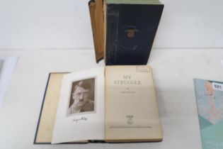Two Adolf Hitler 'My Struggle' books - one with a Stalag stamp